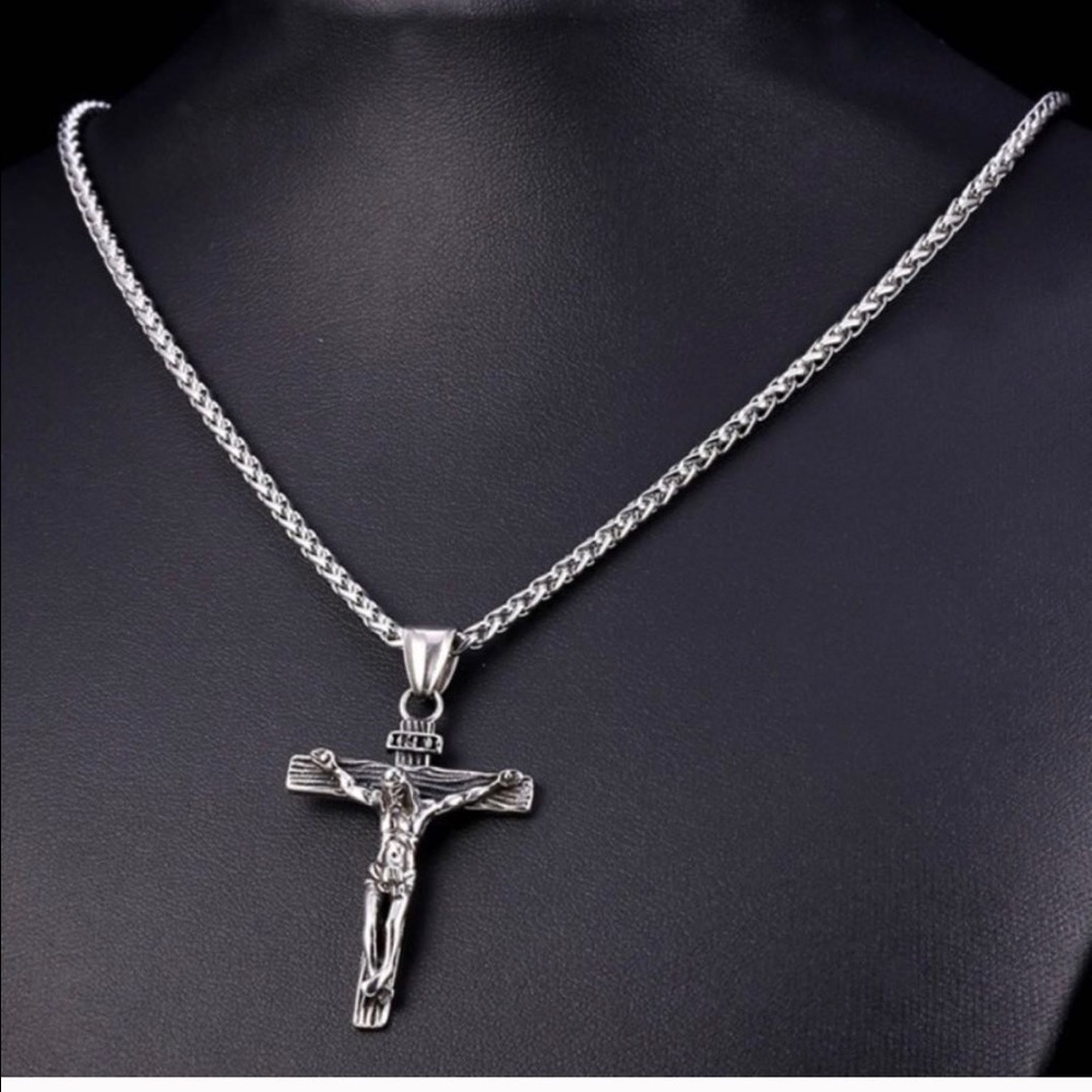 New 316L Stainless Steel Cross Necklace